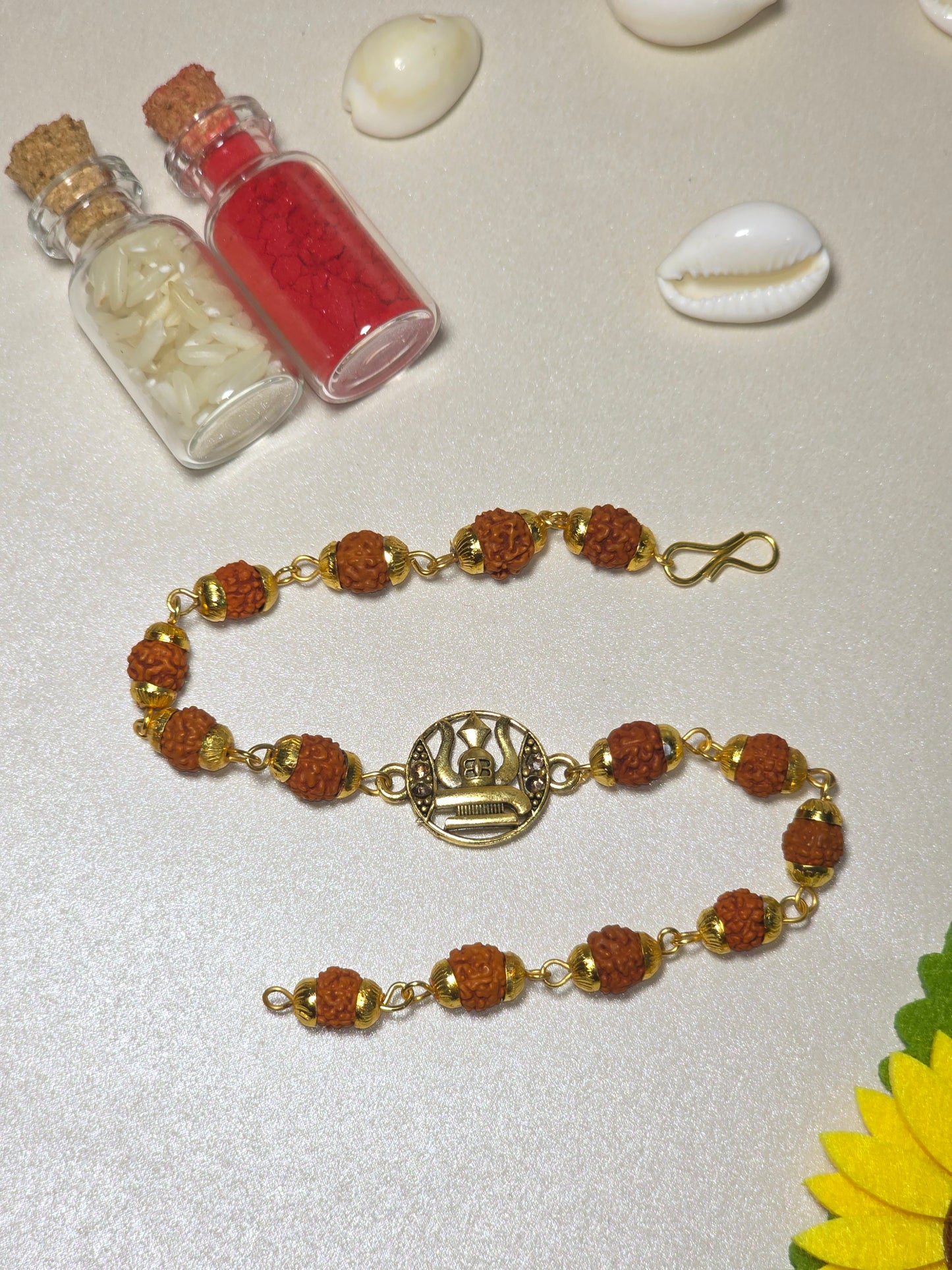 Mahakal Trishul Rakhi (with Kumkum & Chawal)