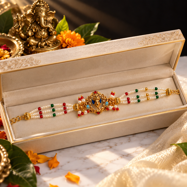 Ganesh Heritage Pearl Bracelet