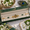 Emerald Peacock Pearl Bracelet