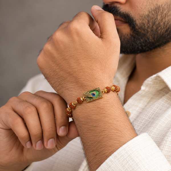 Shree Krishna Morpankh Bracelet