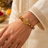 Shree Krishna Peacock Charm Bracelet