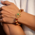 Shree Divya Peacock Feather Rudraksha Bracelet