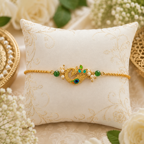Peacock Grace Charm Bracelet