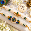 Royal Peacock Pearl Bracelet Combo – Pack of 2