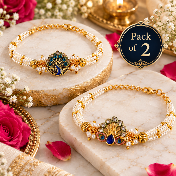 Royal Peacock Elegance Bracelet Combo