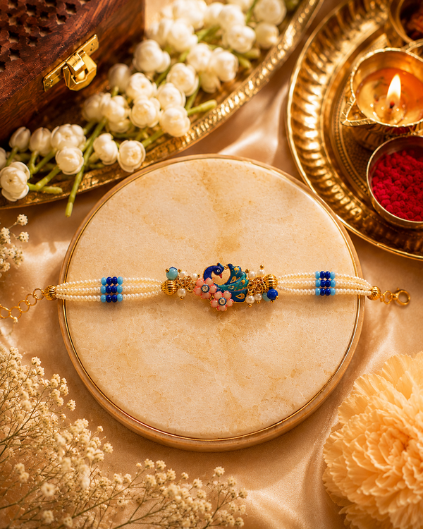 Mayur Pushp Pearl Rakhi