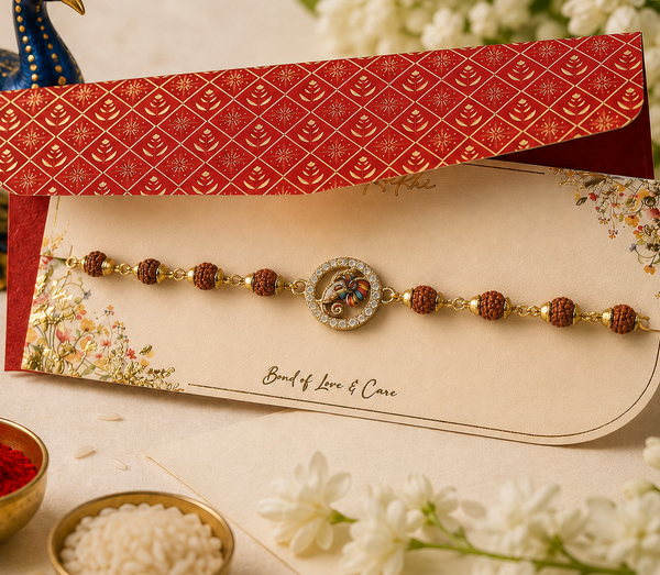 Shree Ganesh Rudraksha Rakhi