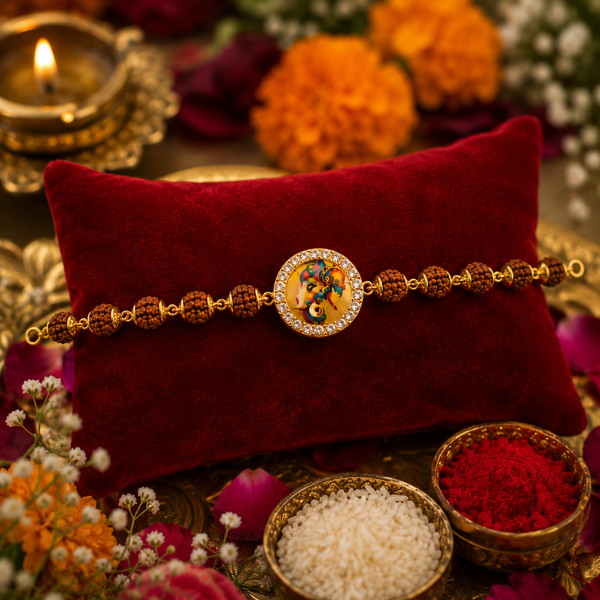 Shree Ganesh Rudraksha Rakhi