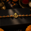 Kanha Morpankh & Shivkamal Rudraksha Rakhi Pack of 2
