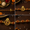 Kanha Morpankh & Shivkamal Rudraksha Rakhi Pack of 2