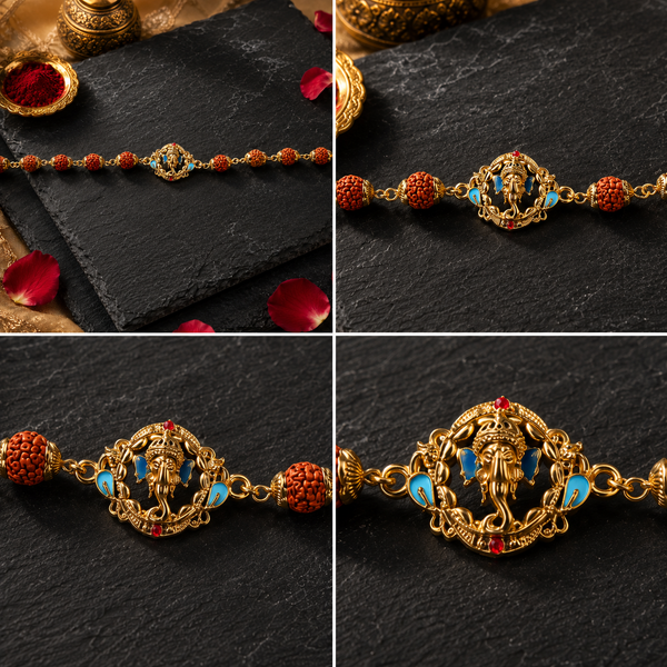 Ganesha Rudraksha Rakhi