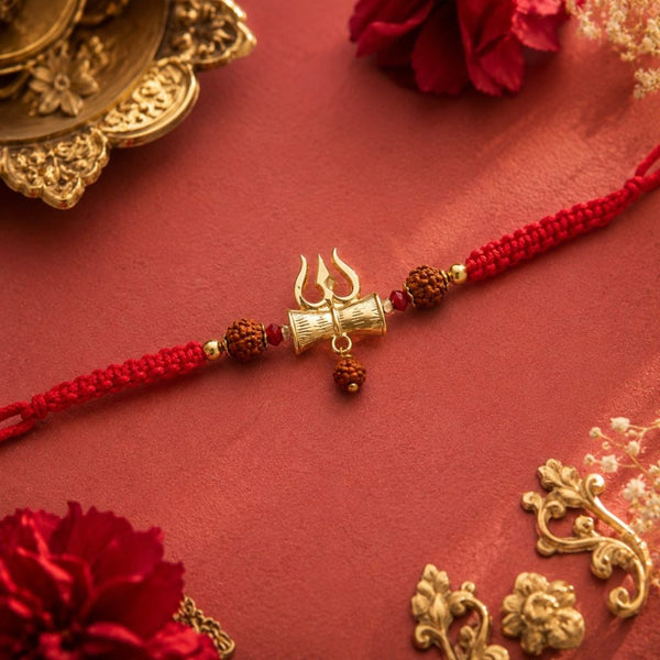 Mahadev Trishul Damru Rudraksha Rakhi