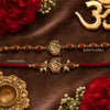 Divya Om Rudraksha Rakhi Duo