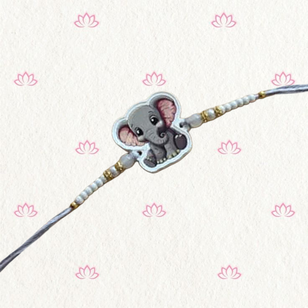Elephant Kids Thread Rakhi