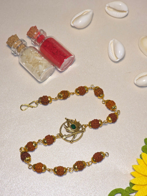 Shyam Morpankh Bandhan Rakhi (with Kumkum & Chawal)