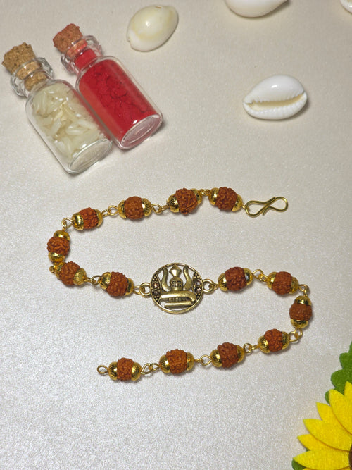 Mahakal Trishul Rakhi (with Kumkum & Chawal)