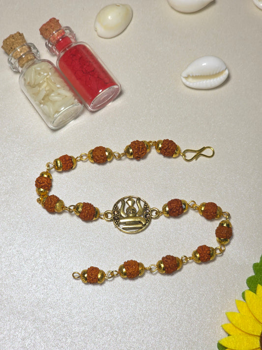 Mahakal Trishul Rakhi (with Kumkum & Chawal)