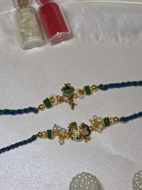 Shyam Mayur Divine Lumba Set (with Kumkum & Chawal)