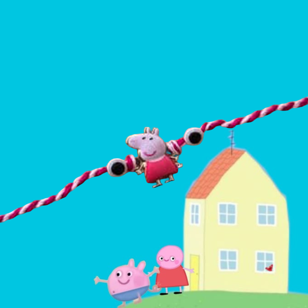 Peppa Pig Kids Thread Rakhi
