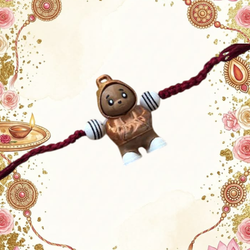 Teddy Bear Convertible Rakhi – Rakhi to Keychain