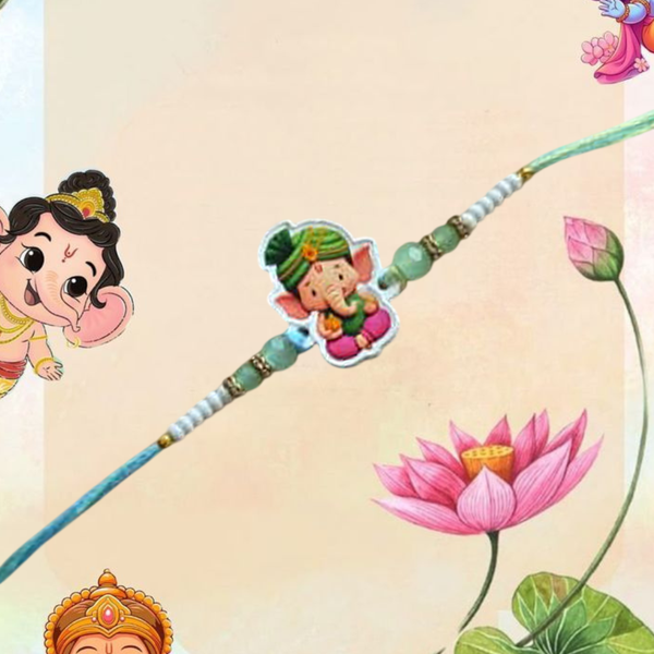 Ganesha Kids Thread Rakhi