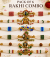 Majestic Pearl Rakhi Celebration Pack of 6