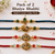 Shree Ganesh & Mayur Milan Bhaiya Bhabhi Rakhi Pack of 2