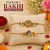 Morpankh Noor & Nazar Bloom Bracelet Rakhi Pack of 2