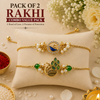 Morangana Emerald & Neel Hansika Rakhi Pack of 2