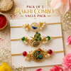 Celestial Grace Rakhi Collection – Pack of 3