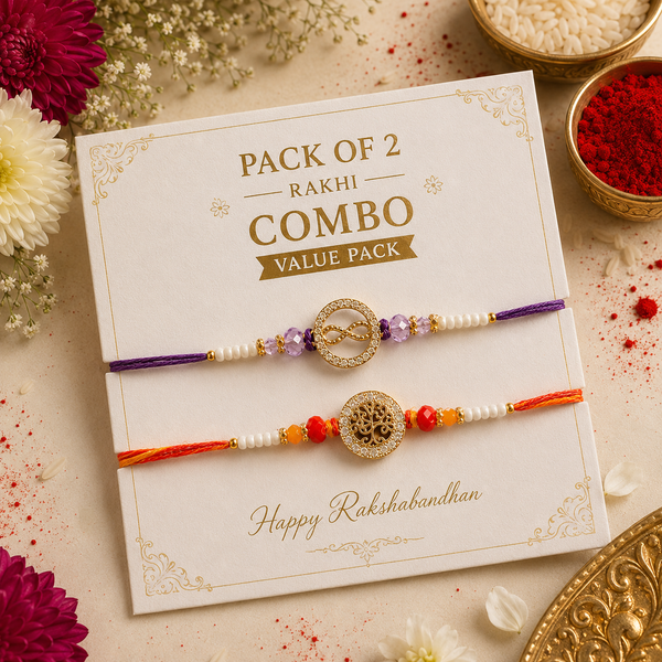 Vriksha Bandhan & Mayur Neelkanth Rakhi Pack of 2