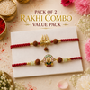 Mahadev Trishul Damru & Anant Bandhan Rakhi Pack of 2