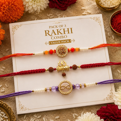 Classic Bandhan Thread Rakhi Trio