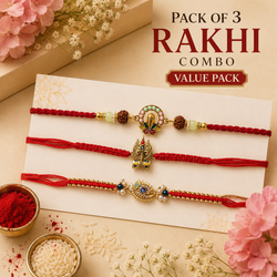 Timeless Thread Rakhi Ensemble – Pack of 3