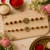Ganesh & Mahadev Rudraksha Rakhi Combo Pack of 2