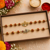 Om Mahadev Mahakal Rudraksha Rakhi Pack of 2