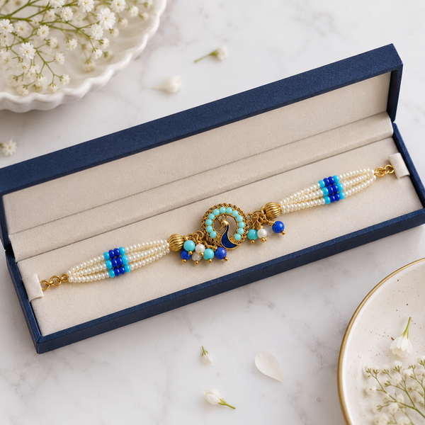 Peacock Pearl Elegance Bracelet