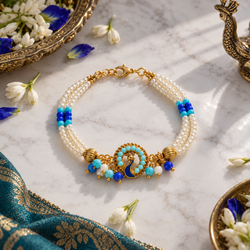 Peacock Pearl Elegance Bracelet