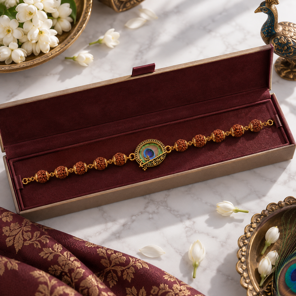 Shree Krishna Rudraksha Bracelet
