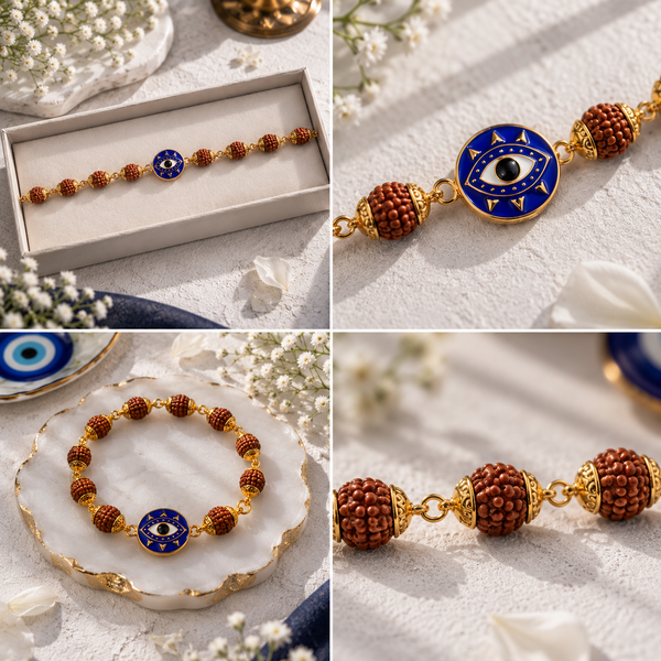Shree Evil Eye Rudraksha Bracelet