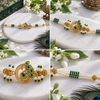 Emerald Peacock Pearl Bracelet