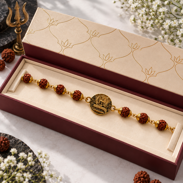 Shree Mahadev Trishul Rudraksha Bracelet