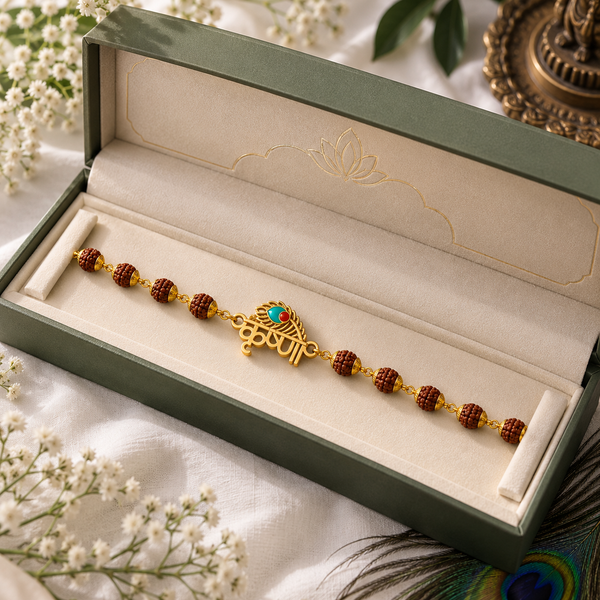 Shree Krishna Rudraksha Bracelet