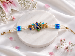 Mayura Blue Pearl Bracelet