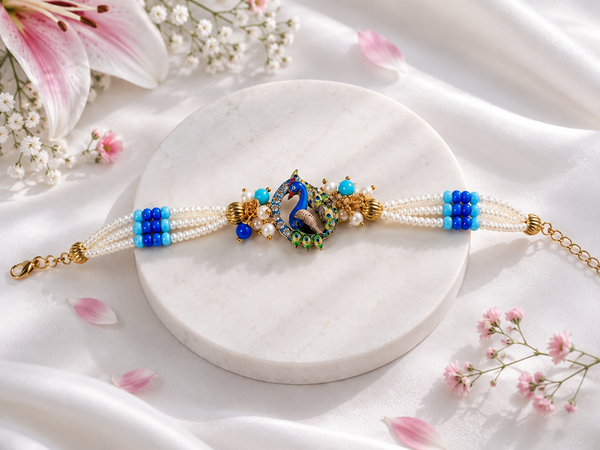 Mayura Blue Pearl Bracelet