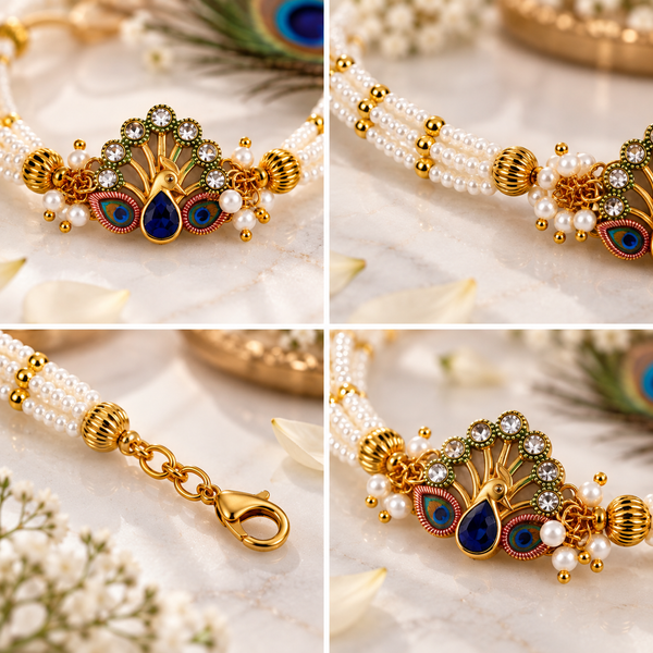 Mayura Meenakshi Pearl Bracelet