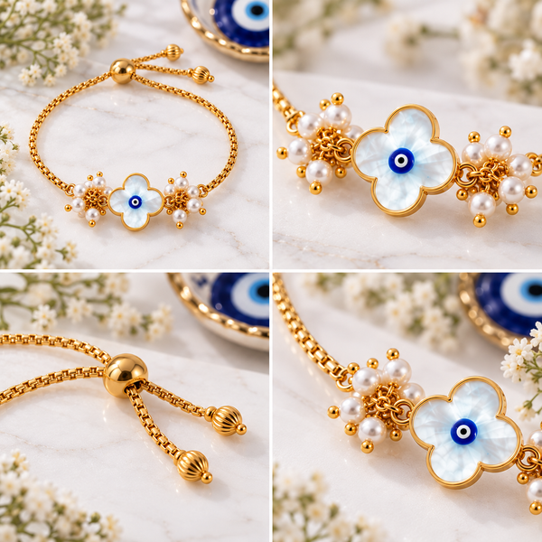 Drishti Bloom Pearl Bracelet
