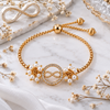 Infinity Pearl Charm Bracelet