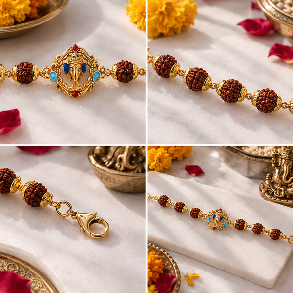 Shree Ganesh Rudraksha Shakti Bracelet