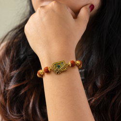 Shree Krishna Morpankh Rudraksha Bracelet